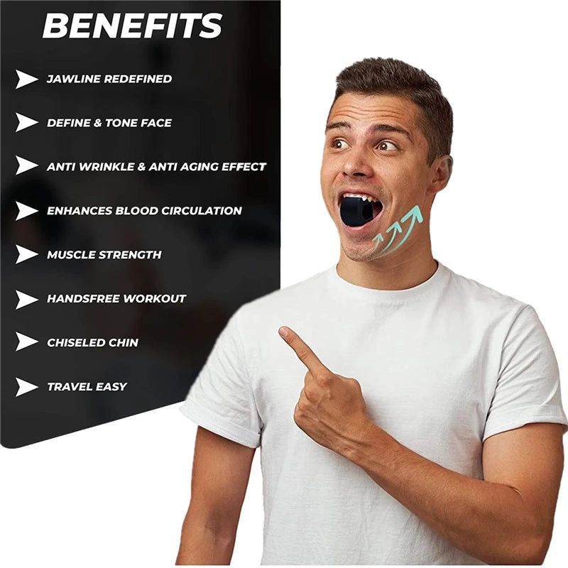 Jawline Exerciser & Stress Ball – Sculpt, Tone & Strengthen Your Face