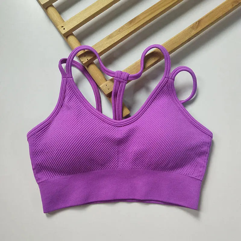 Maximum Support & Comfort – Breathable Shockproof Sports Bra for Intense Workouts & Yoga