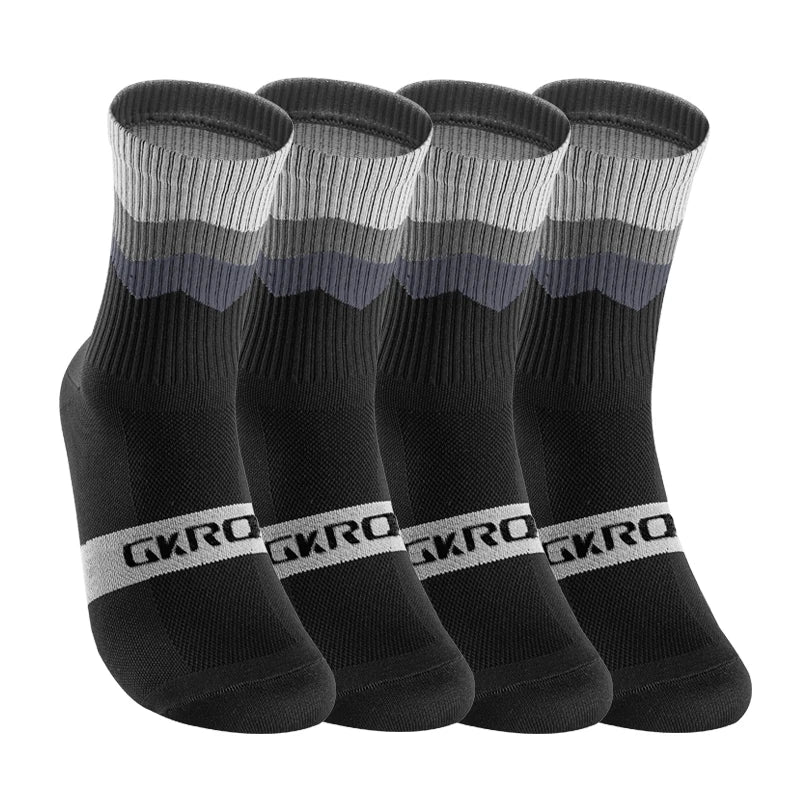 4 Pairs Compression Bike Socks – Ultimate Support for Cycling & Sports - Ibaldu