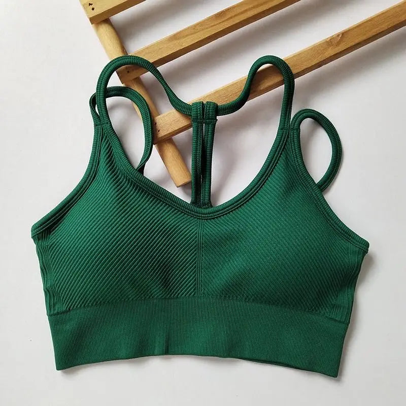Maximum Support & Comfort – Breathable Shockproof Sports Bra for Intense Workouts & Yoga