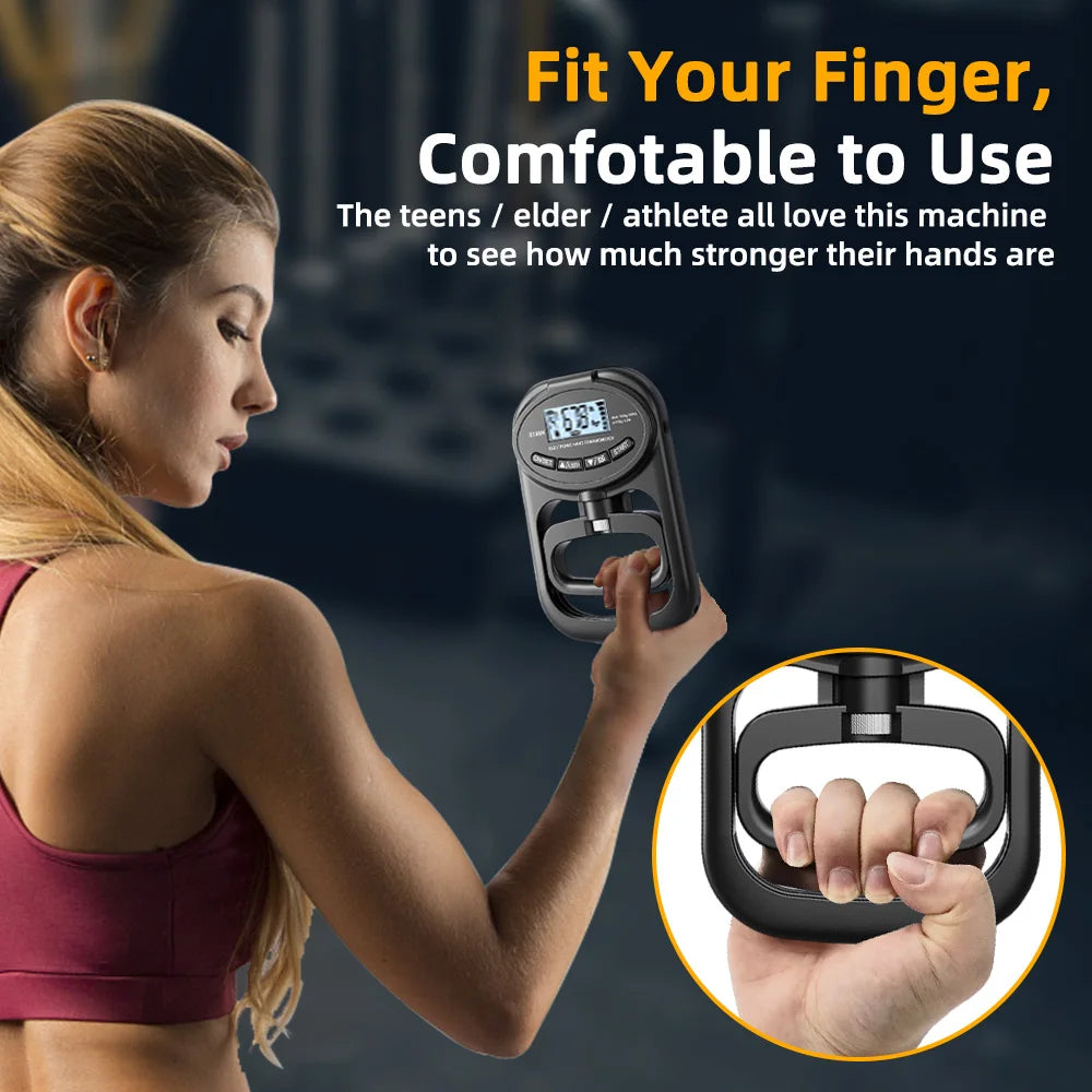 Precision Grip Strength Tester – 265 lbs Digital Hand Dynamometer