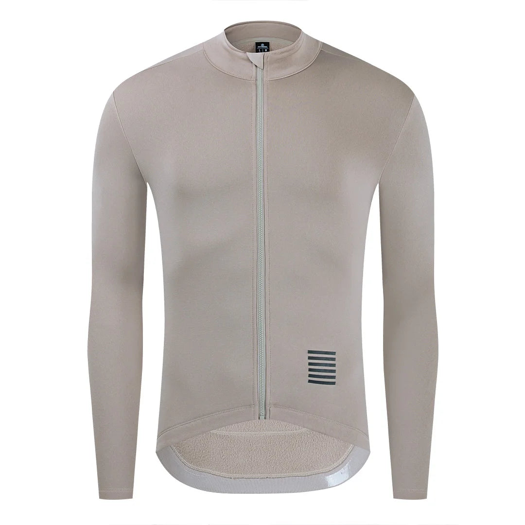 Men's Thermal Cycling Jersey: Stay Warm, Ride Strong — Ultimate Comfort for Winter & Autumn - Ibaldu