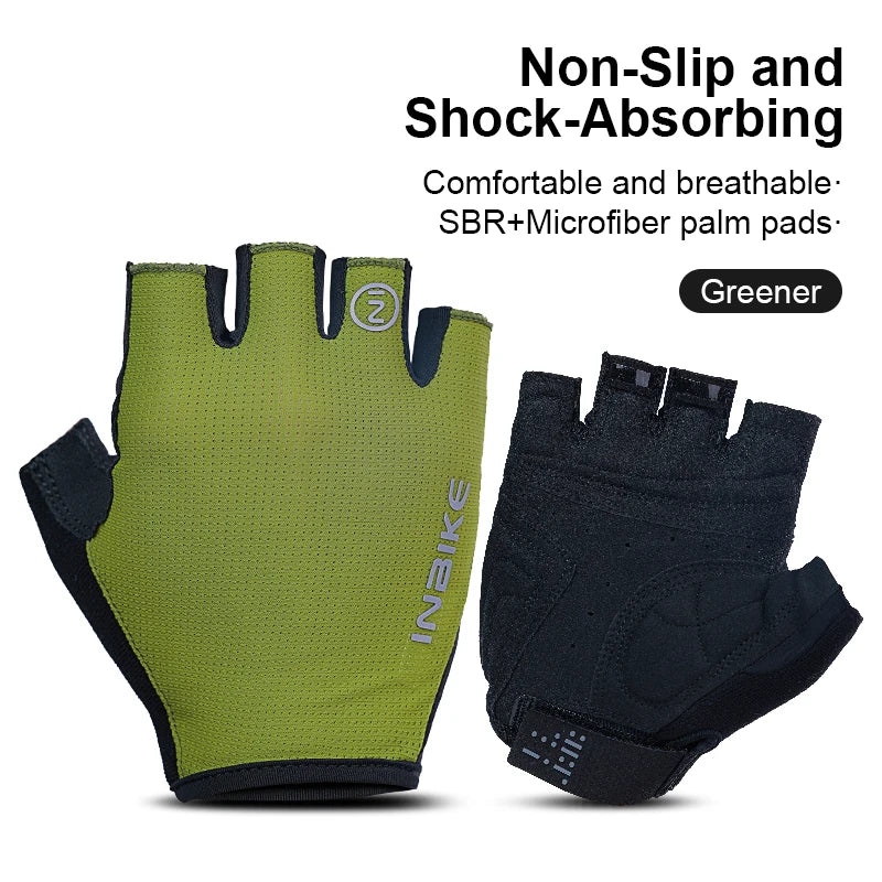 Dominate Every Ride – Elite Breathable, Shock-Absorbing Half-Finger Cycling Gloves - Ibaldu