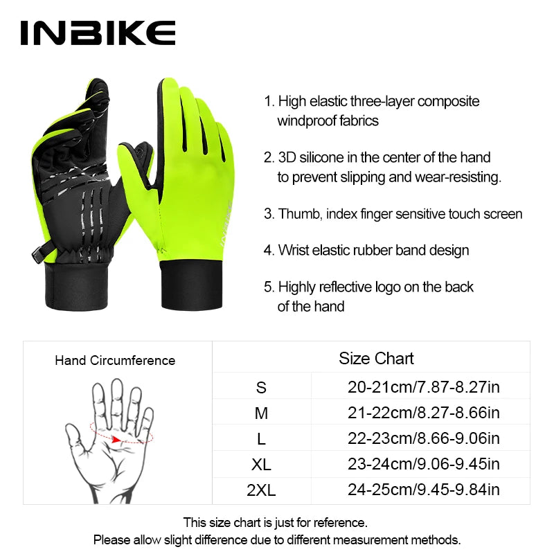Conquer the Cold – Unisex Waterproof Fleece Cycling Gloves with Touchscreen Access! - Ibaldu