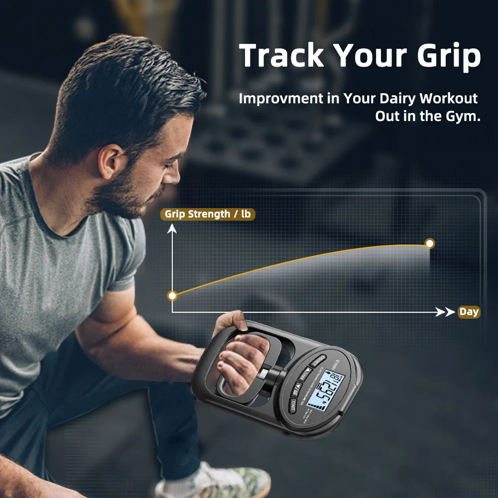 Precision Grip Strength Tester – 265 lbs Digital Hand Dynamometer