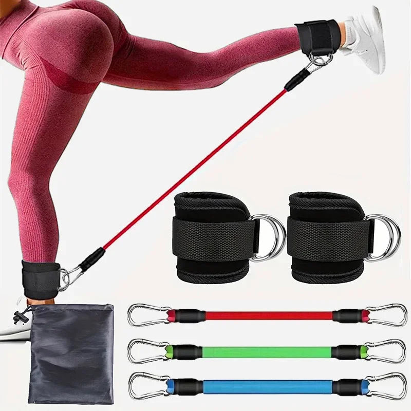 Ankle Straps & Resistance Bands Set – Elevate Your Workouts for Stronger Legs & Glutes - Ibaldu