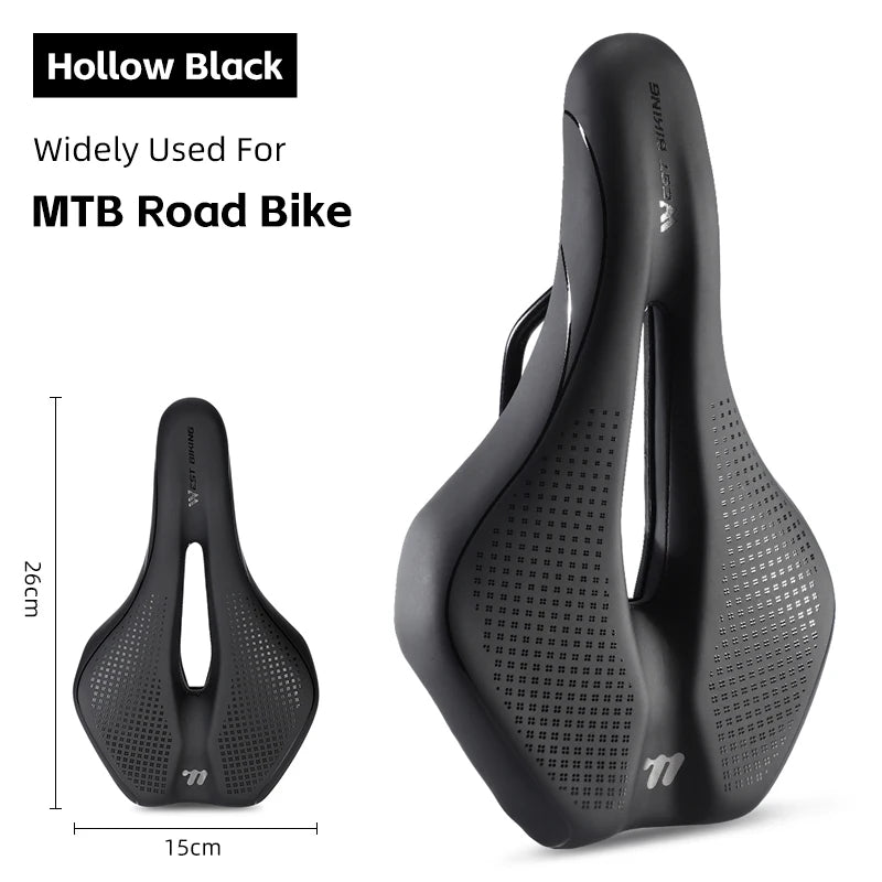 West Biking Ultralight Shockproof Bike Saddle – Breathable & Ergonomic Comfort - Ibaldu
