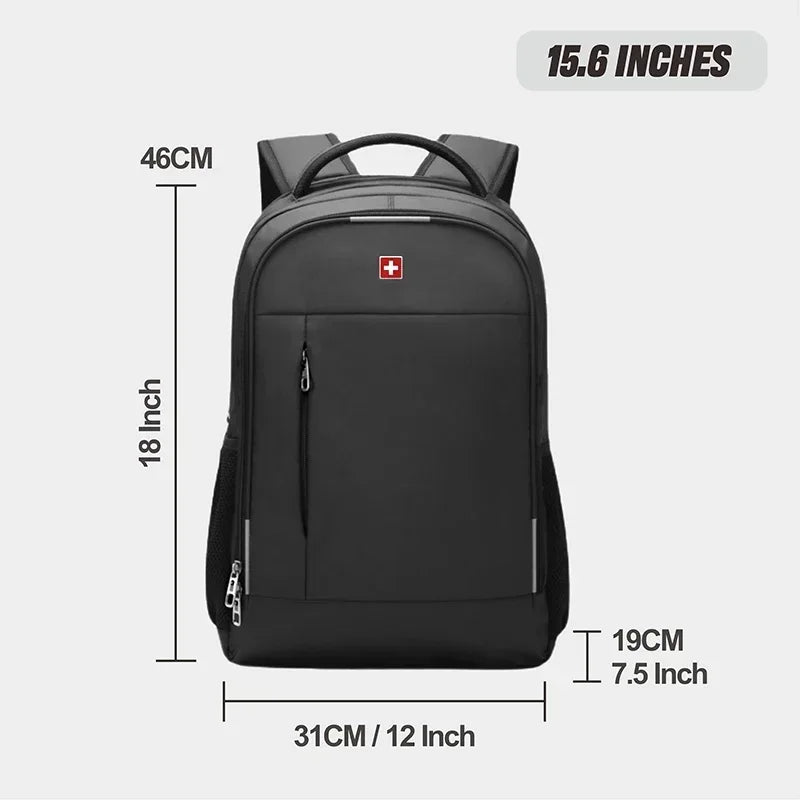 Men's Anti-Theft Laptop Backpack: Waterproof, Stylish & Spacious for Travel & School - Ibaldu