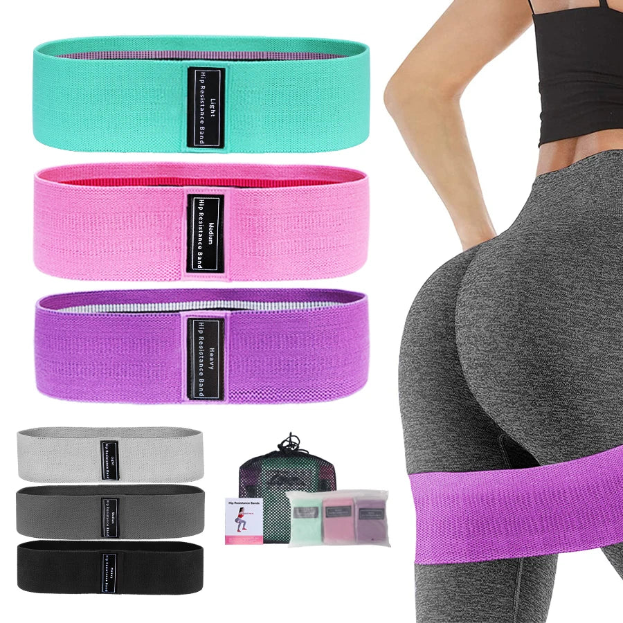 Fabric Resistance Hip Bands – Sculpt, Strengthen & Tone Your Glutes & Thighs - Ibaldu