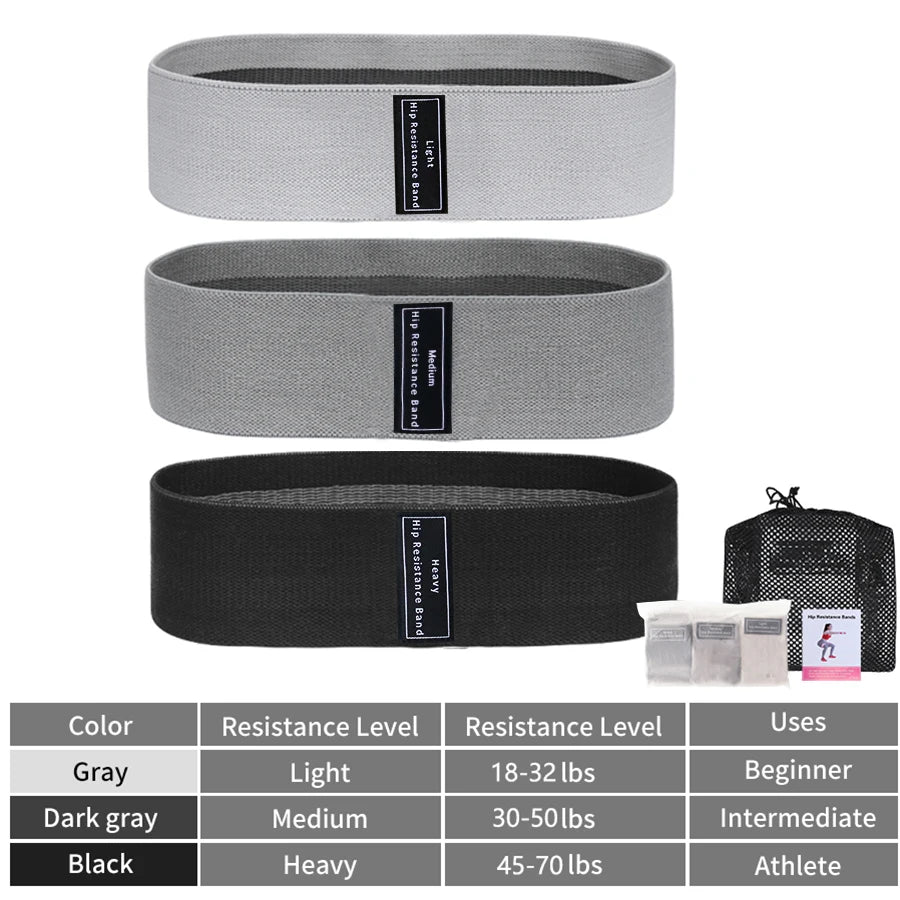 Fabric Resistance Hip Bands – Sculpt, Strengthen & Tone Your Glutes & Thighs - Ibaldu