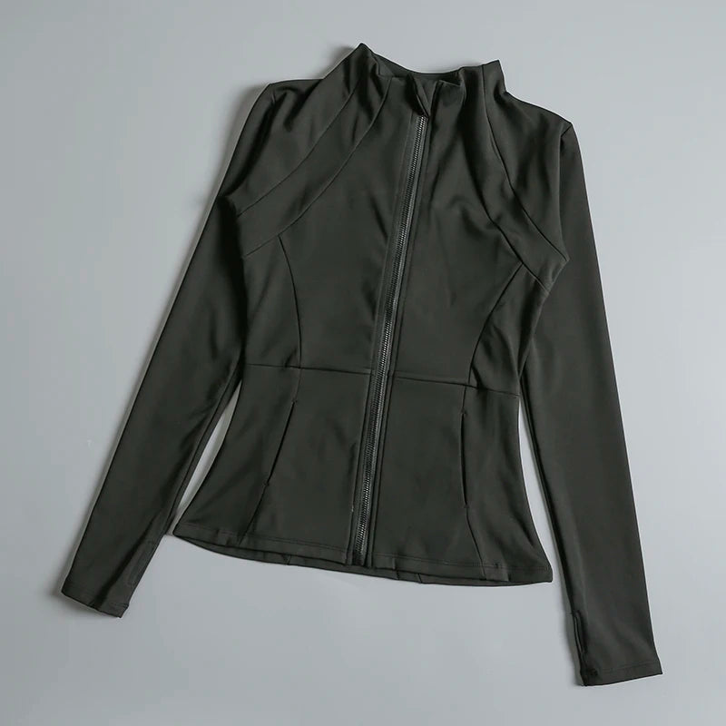 Ultimate Comfort & Flexibility – High-Elastic Yoga Jacket for Active Women