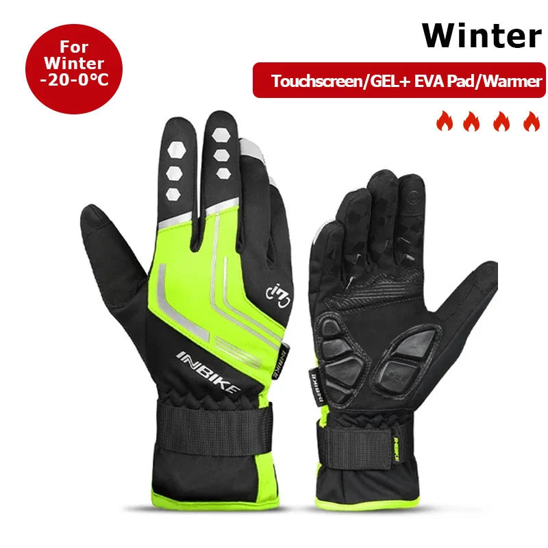 Conquer the Cold – Unisex Waterproof Fleece Cycling Gloves with Touchscreen Access! - Ibaldu