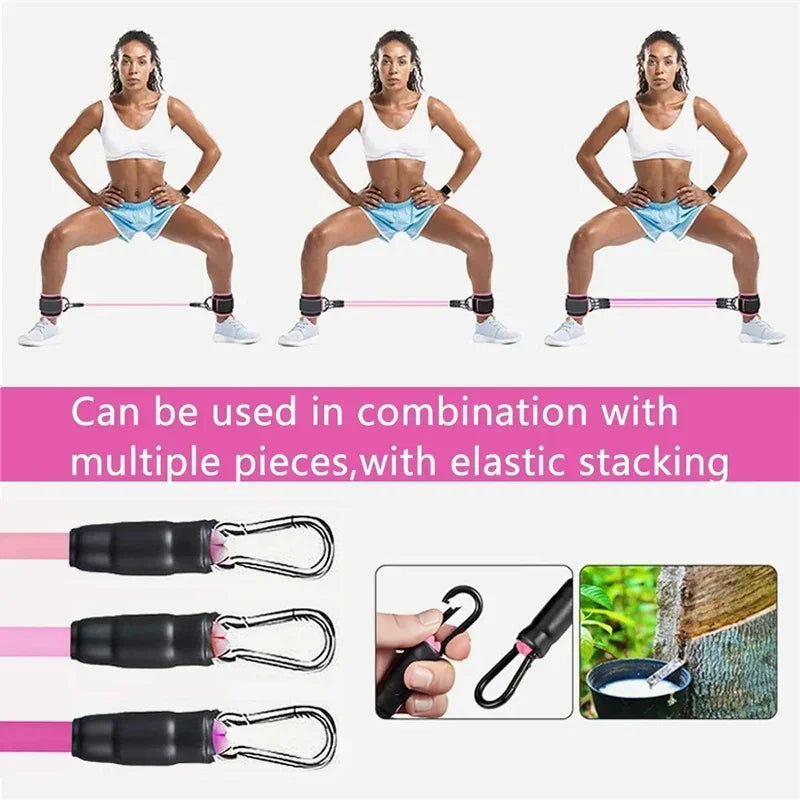 Ankle Straps & Resistance Bands Set – Elevate Your Workouts for Stronger Legs & Glutes - Ibaldu