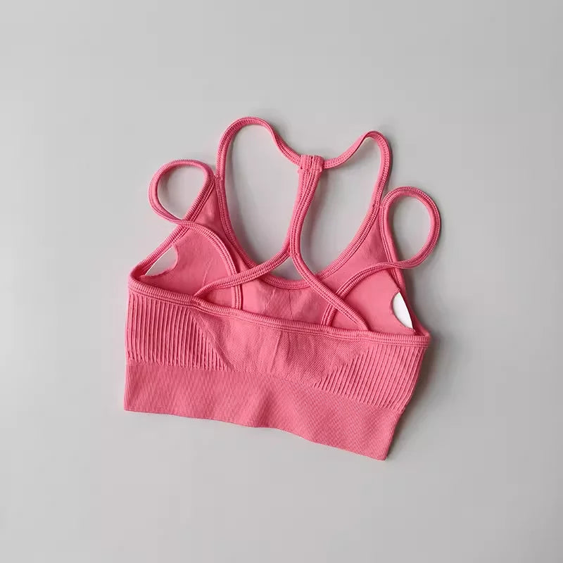Maximum Support & Comfort – Breathable Shockproof Sports Bra for Intense Workouts & Yoga