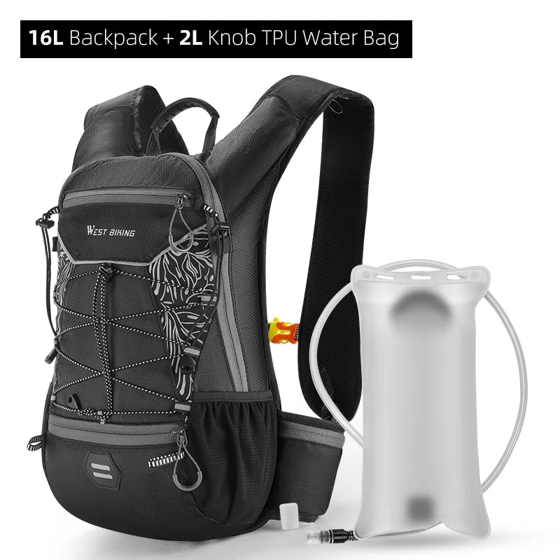 WEST BIKING Lightweight Cycling Backpack – Breathable, Reflective & Hydration-Ready for Ultimate Outdoor Performance