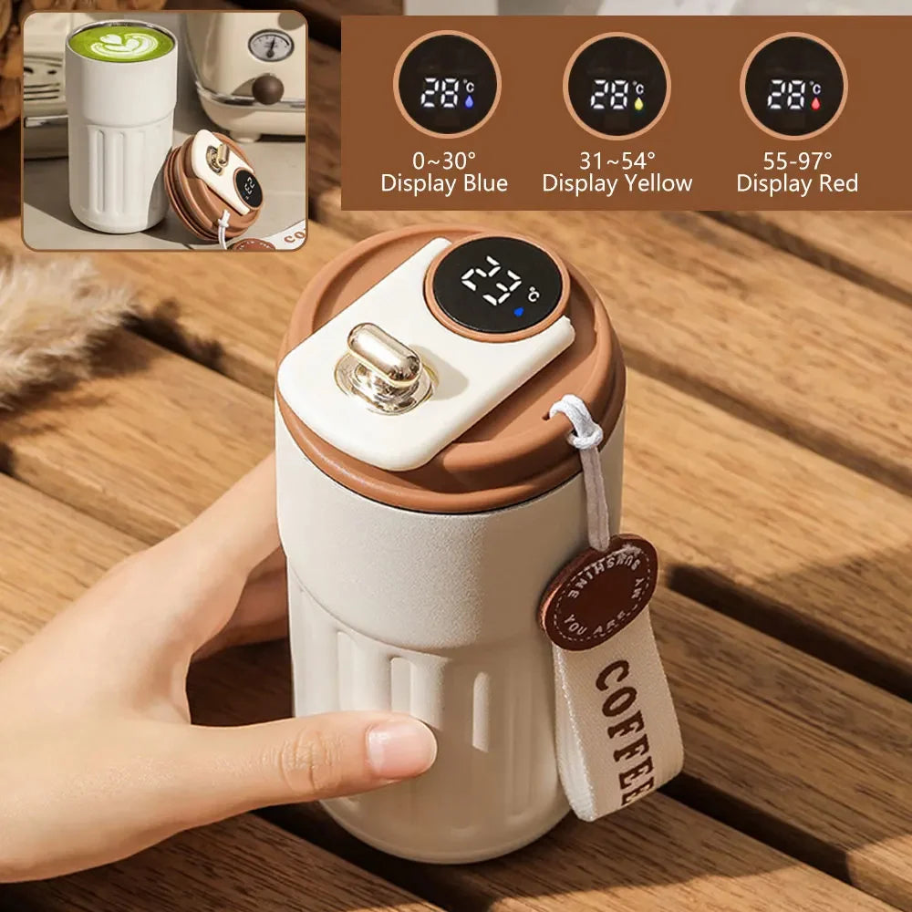 Smart Thermos Tumbler – Ultimate 316 Stainless Steel LED Vacuum Flask for On-the-Go Perfection! - Ibaldu