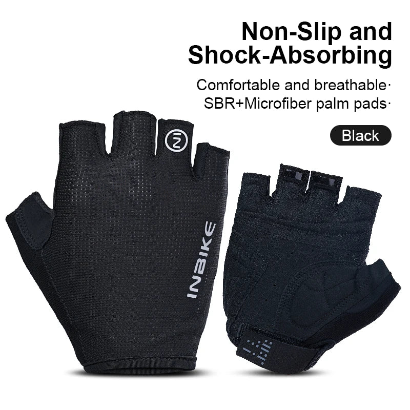 Dominate Every Ride – Elite Breathable, Shock-Absorbing Half-Finger Cycling Gloves - Ibaldu