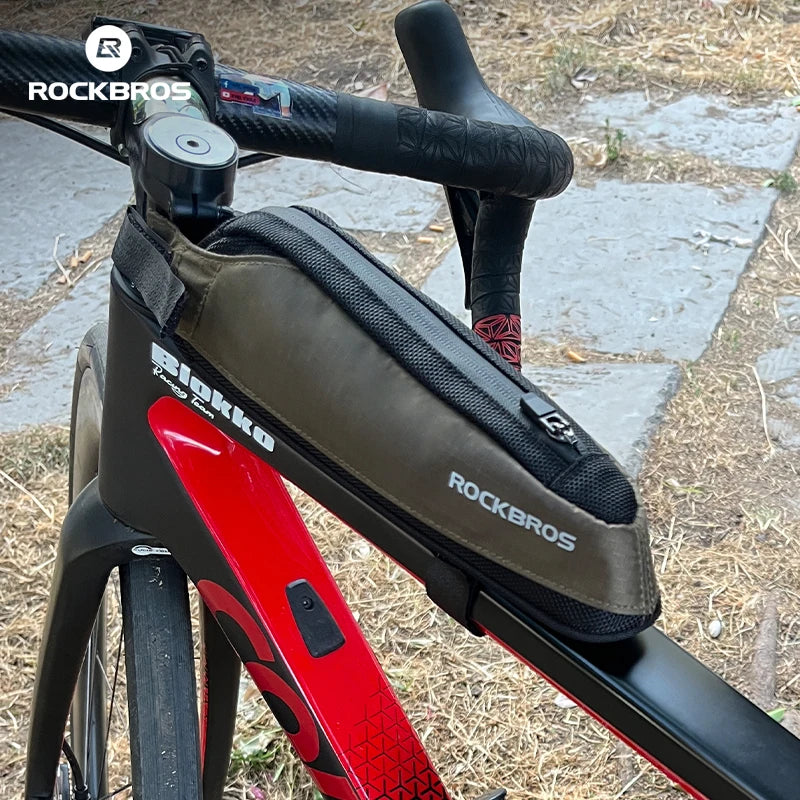 ROCKBROS Ultralight Bike Frame Bag – Waterproof, Reflective & Portable - Ibaldu