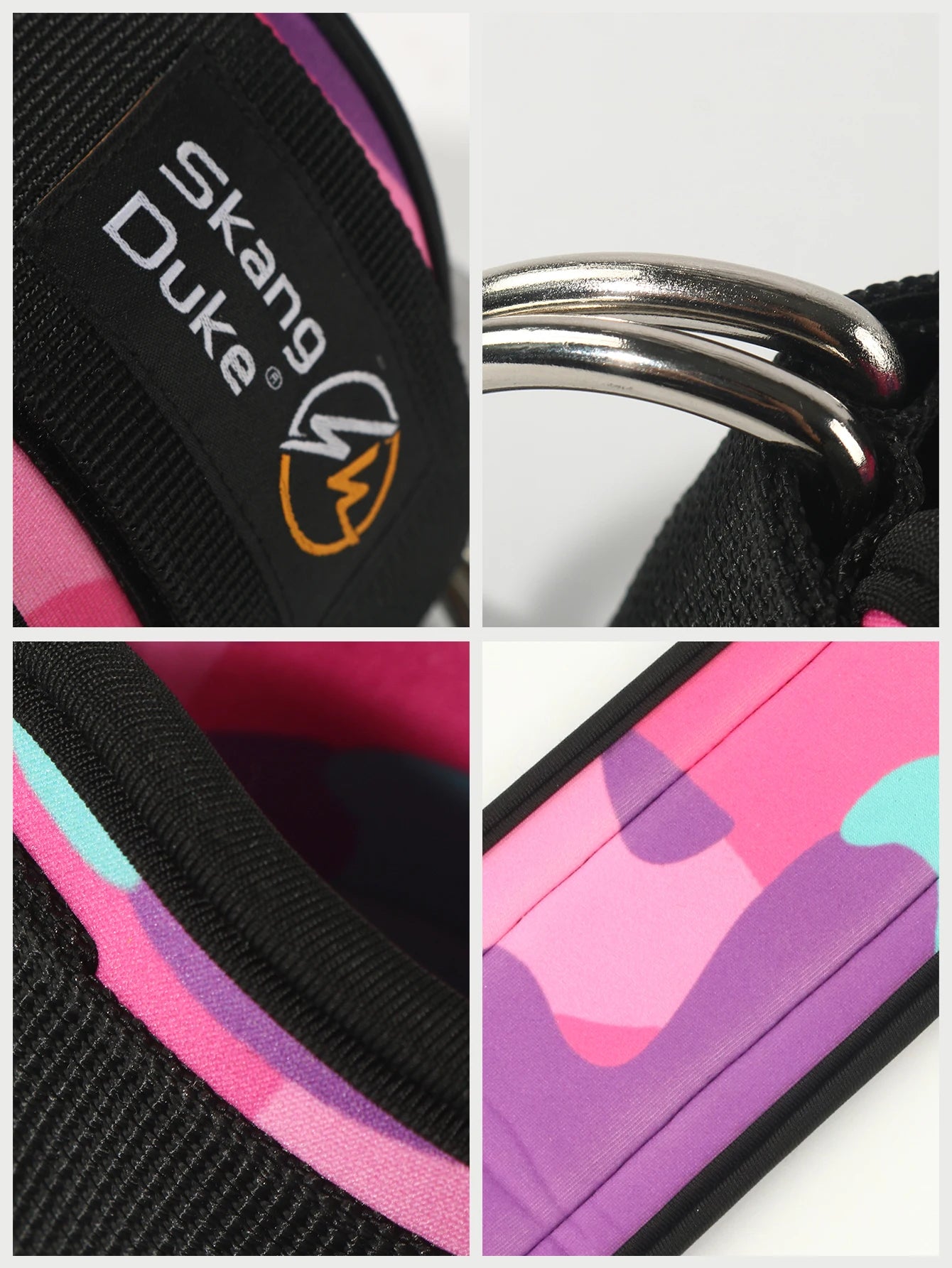 1pc Adjustable D-Ring Ankle Straps – Maximise Your Glute & Leg Workouts with Comfort & Stability - Ibaldu