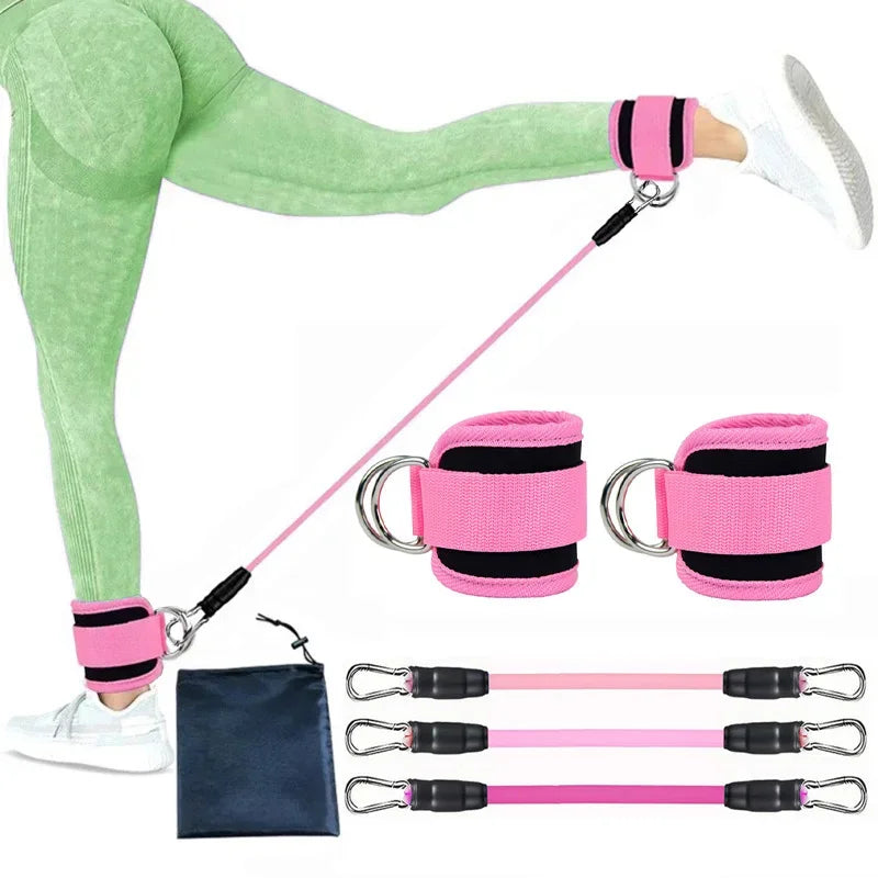 Ankle Straps & Resistance Bands Set – Elevate Your Workouts for Stronger Legs & Glutes - Ibaldu