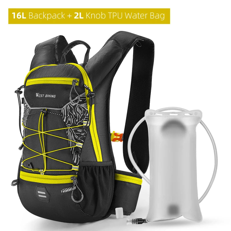 WEST BIKING Lightweight Cycling Backpack – Breathable, Reflective & Hydration-Ready for Ultimate Outdoor Performance