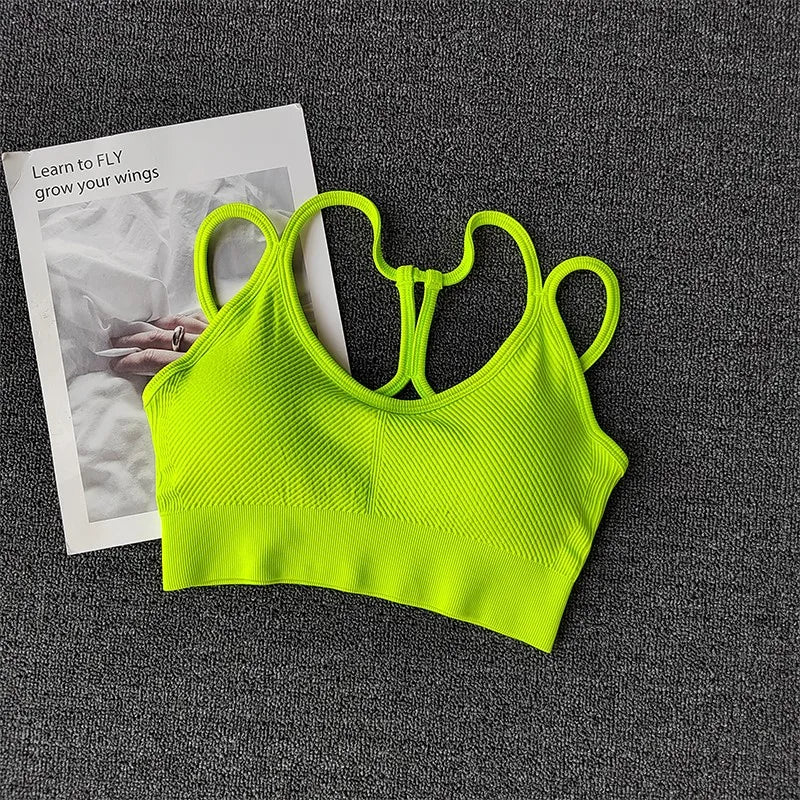 Maximum Support & Comfort – Breathable Shockproof Sports Bra for Intense Workouts & Yoga
