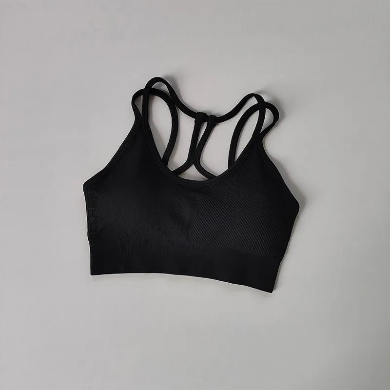Maximum Support & Comfort – Breathable Shockproof Sports Bra for Intense Workouts & Yoga
