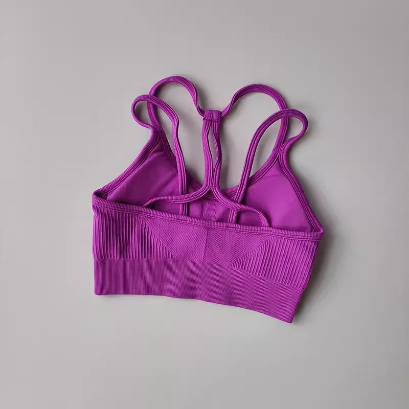 Maximum Support & Comfort – Breathable Shockproof Sports Bra for Intense Workouts & Yoga