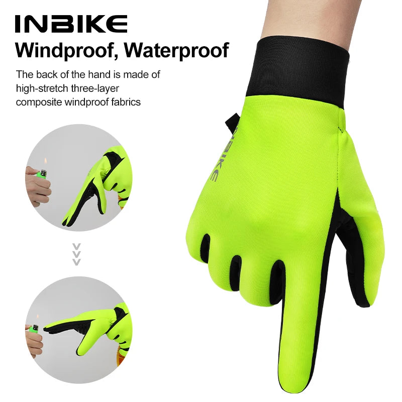 Conquer the Cold – Unisex Waterproof Fleece Cycling Gloves with Touchscreen Access! - Ibaldu