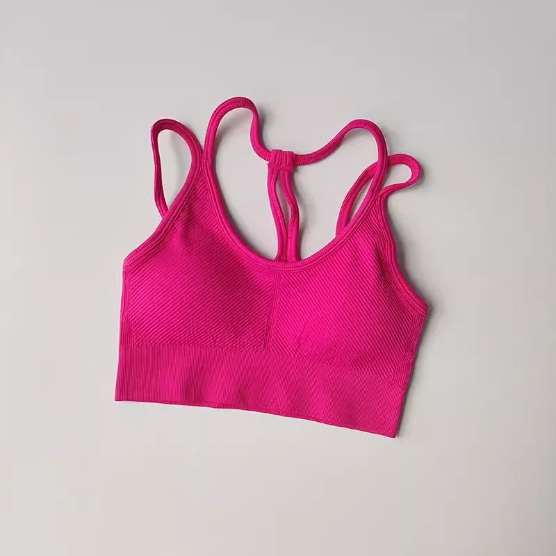 Maximum Support & Comfort – Breathable Shockproof Sports Bra for Intense Workouts & Yoga