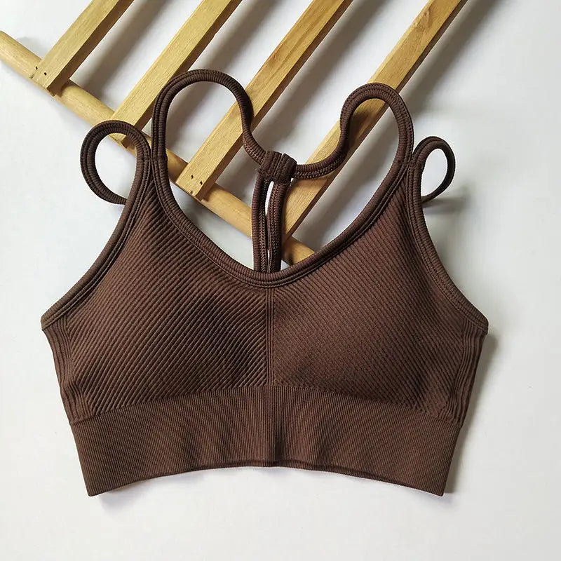 Maximum Support & Comfort – Breathable Shockproof Sports Bra for Intense Workouts & Yoga