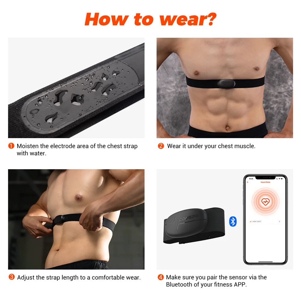 COOSPO H6M Chest Heart Rate Monitor – Precision Tracking for Peak Performance