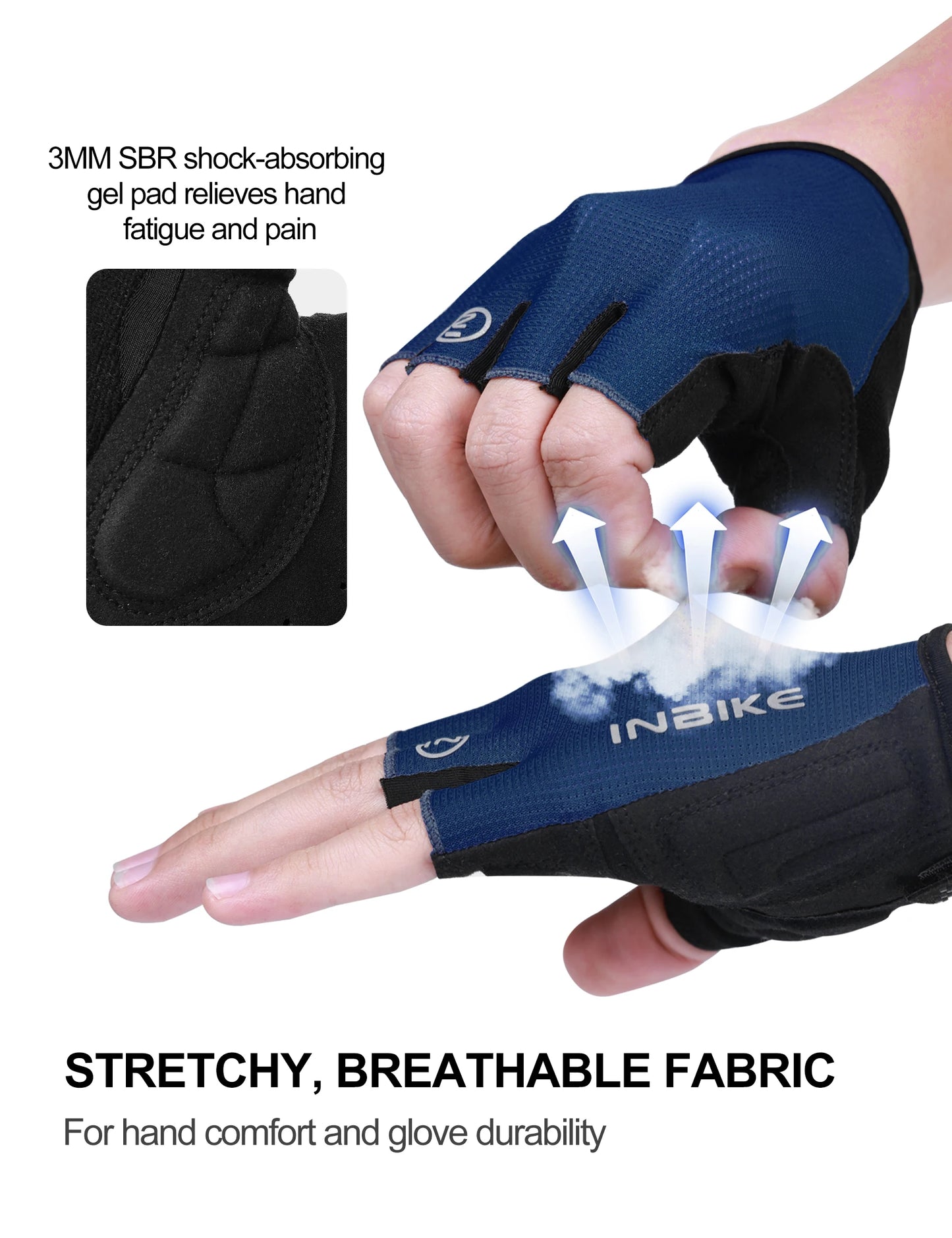 Dominate Every Ride – Elite Breathable, Shock-Absorbing Half-Finger Cycling Gloves - Ibaldu