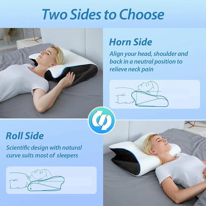Butterfly Memory Foam Pillow – Ultimate Comfort & Neck Support - Ibaldu
