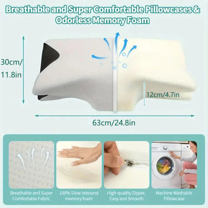 Butterfly Memory Foam Pillow – Ultimate Comfort & Neck Support - Ibaldu