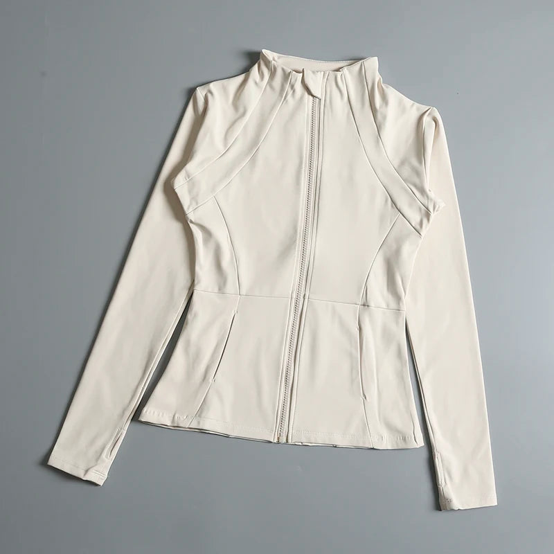 Ultimate Comfort & Flexibility – High-Elastic Yoga Jacket for Active Women