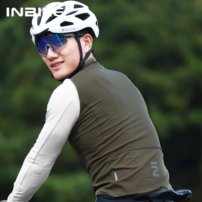 Men's Thermal Winter Cycling Jersey: Full-Zip, Reflective, and Built for Ultimate Perform - Ibaldu