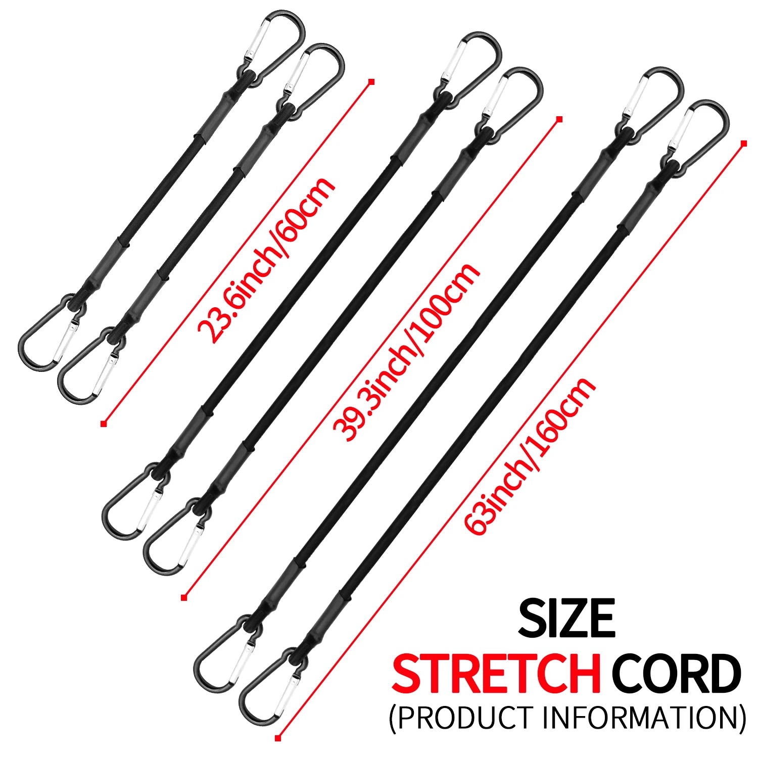 Baiann Heavy-Duty Elastic Bungee Cords – Secure & Strap with Confidence - Ibaldu