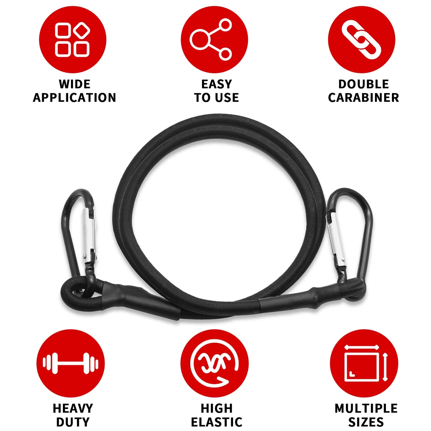 Baiann Heavy-Duty Elastic Bungee Cords – Secure & Strap with Confidence - Ibaldu