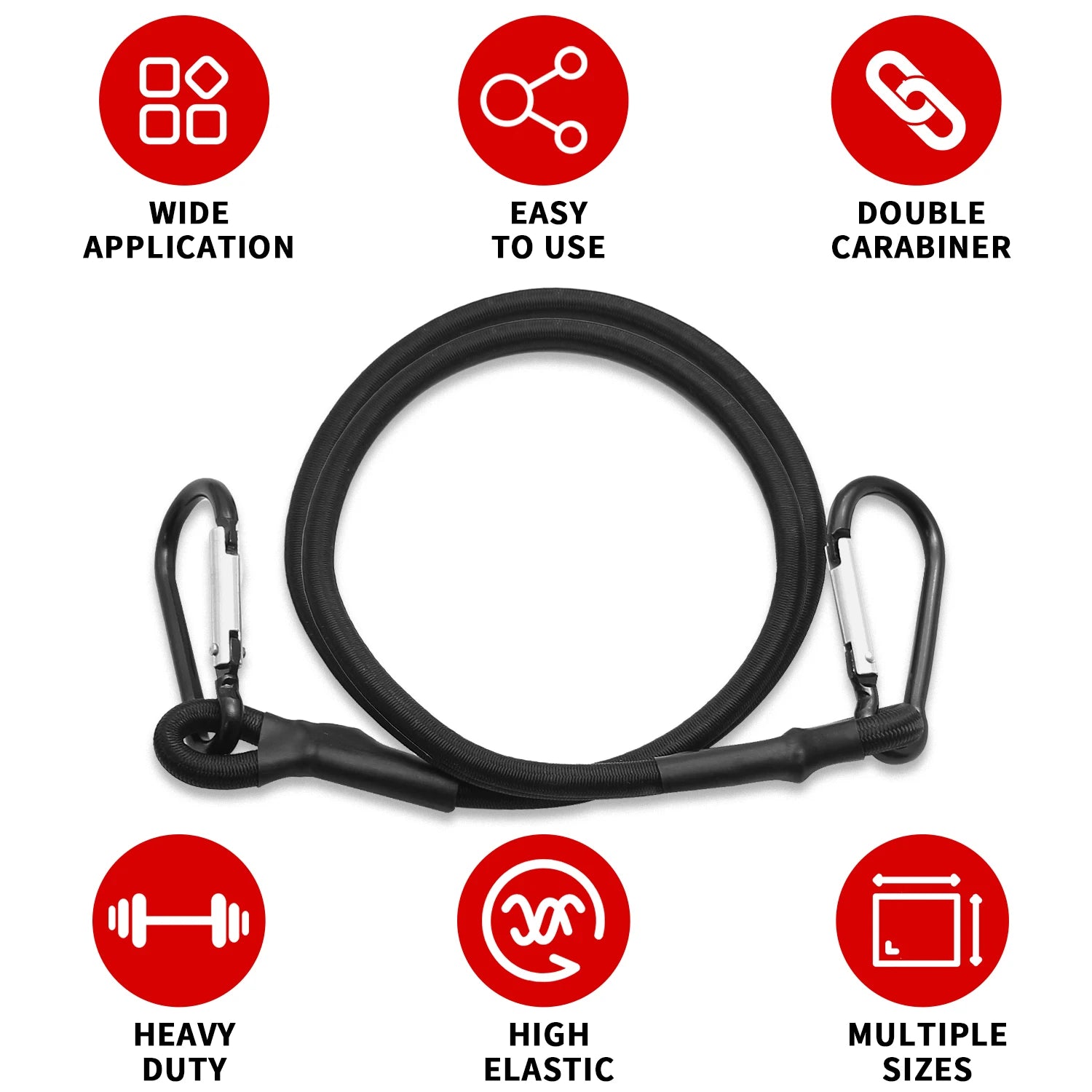 Baiann Heavy-Duty Elastic Bungee Cords – Secure & Strap with Confidence - Ibaldu