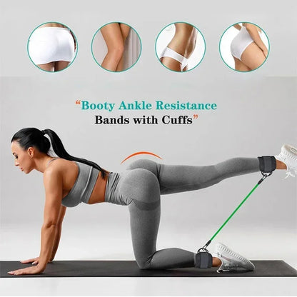 Ankle Straps & Resistance Bands Set – Elevate Your Workouts for Stronger Legs & Glutes - Ibaldu