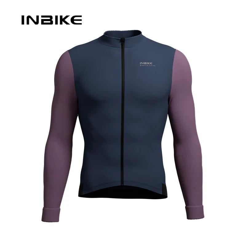 Men's Thermal Winter Cycling Jersey: Full-Zip, Reflective, and Built for Ultimate Perform - Ibaldu