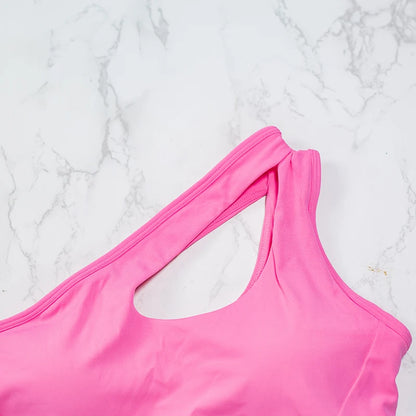 DIAS FIT JOY One-Shoulder Sports Bra – Stylish Support for Every Workout
