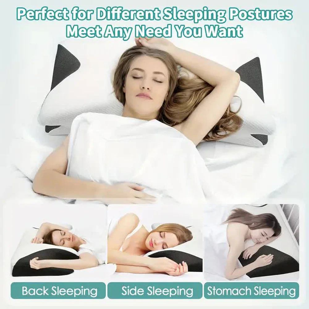 Butterfly Memory Foam Pillow – Ultimate Comfort & Neck Support - Ibaldu
