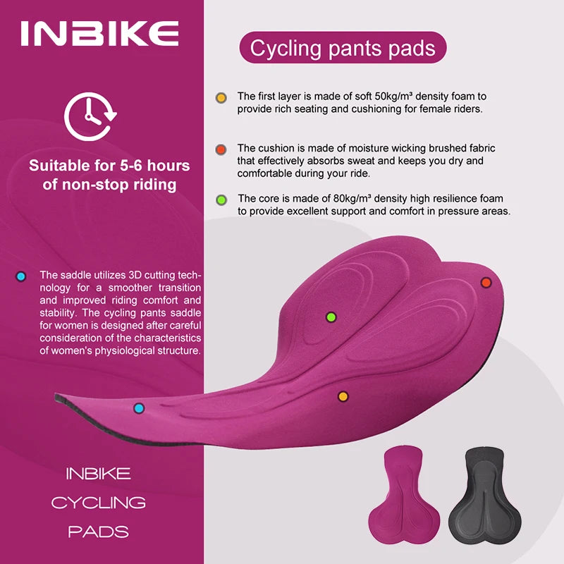 Conquer Every Ride – Padded Women's Cycling Shorts with Ultimate Comfort - Ibaldu